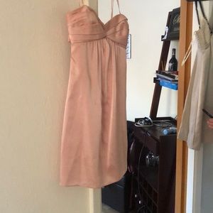 BCBG Silk Strapless Mini Dress with Bow